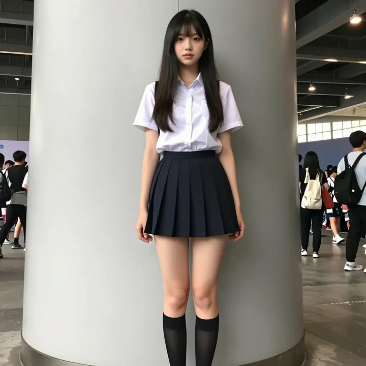 今日份校园风写真主题图片 0446，杰作，最佳画质，极致细节，照片级写实 , 日常随性街拍风格