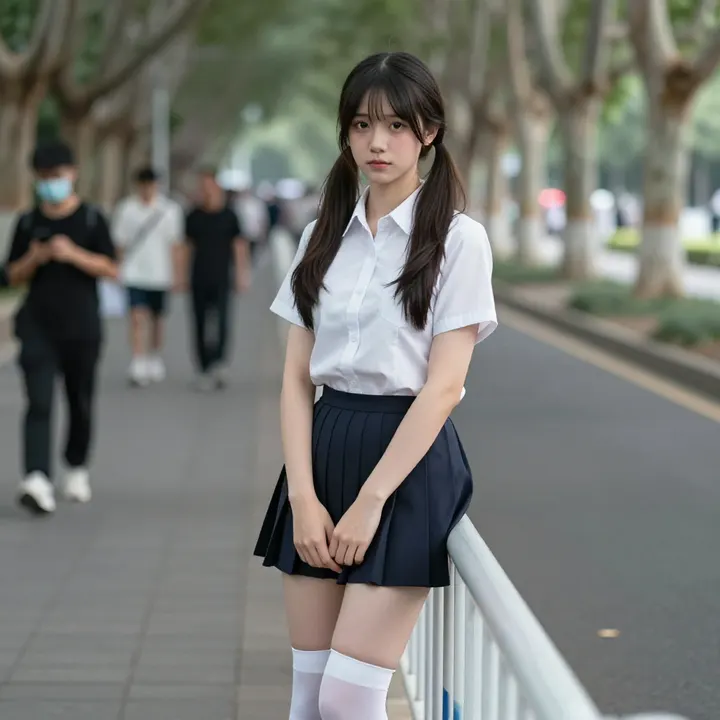 今日份校园写真主题图片 0450，杰作，最佳画质，极致细节，照片级写实 , 漫展现场纪实摄影风格