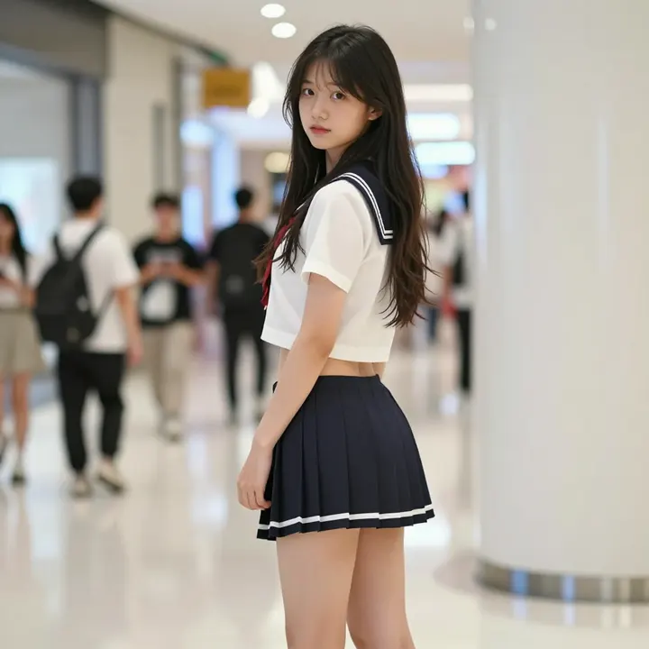 今日份校服少女主題圖片 0478，杰作，最佳画质，极致细节，照片级写实 , 角色扮演人像摄影风格