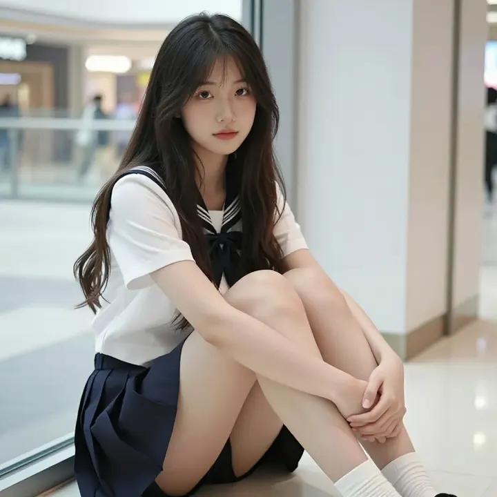 今日份校服少女主题图片 0480，杰作，最佳画质，极致细节，照片级写实 , 角色扮演人像摄影风格