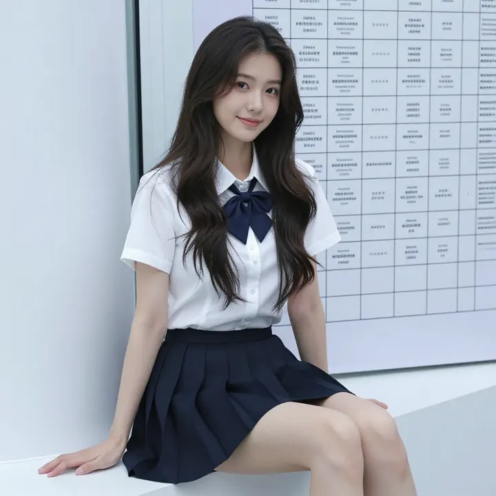 窗边的校园少女主題圖片 0509，杰作，最佳画质，极致细节，照片级写实 , 窗边私房氛围风