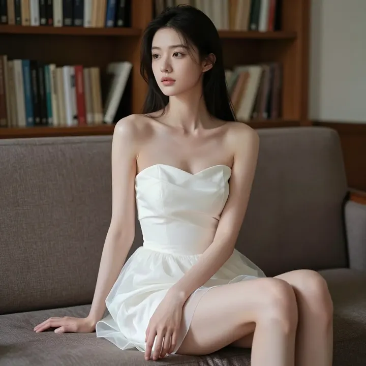 今日份清冷少女感主题图片 0576，杰作，最佳画质，极致细节，照片级写实 , 电影感角色摄影风格