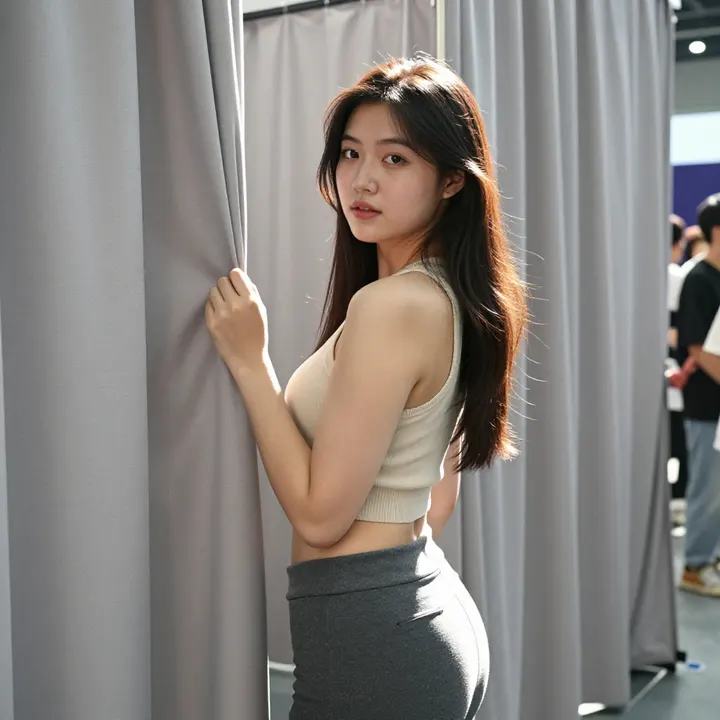 树荫下的清冷少女主题图片 0592，杰作，最佳画质，极致细节，照片级写实 , ins风轻写真风格