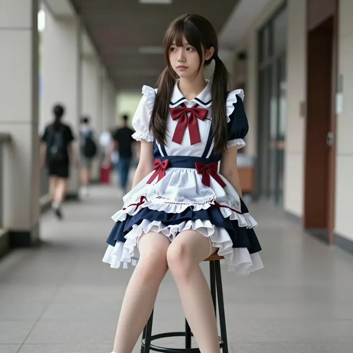 今日份校园少女写真主题图片 0647，杰作，最佳画质，极致细节，照片级写实 , 角色扮演人像摄影风格