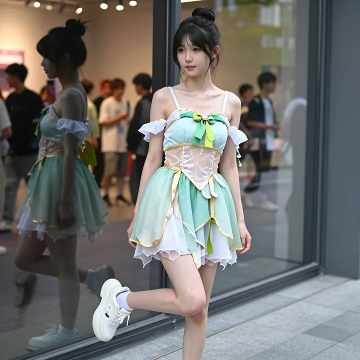 这组cos真的太出片了！主題圖片 0664，杰作，最佳画质，极致细节，照片级写实 , 日常随性街拍风格