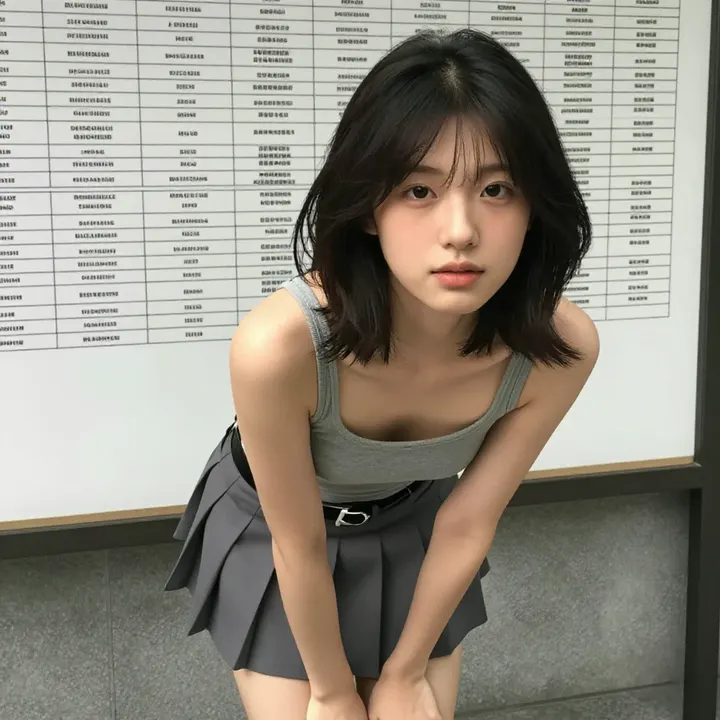 楼梯间的青春日常主題圖片 0677，杰作，最佳画质，极致细节，照片级写实 , 日系少女感摄影风格