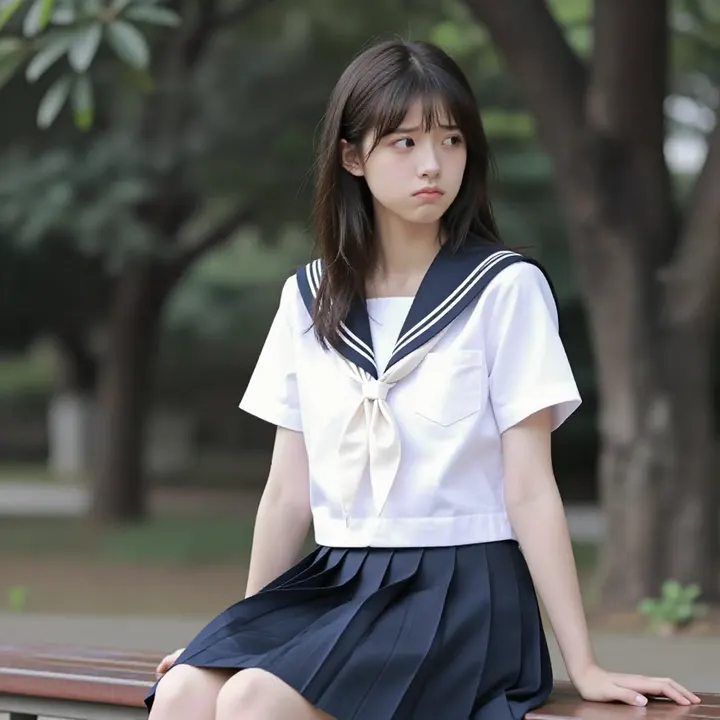 窗边的校园少女主题图片 0731，杰作，最佳画质，极致细节，照片级写实 , 日系清新写真风格