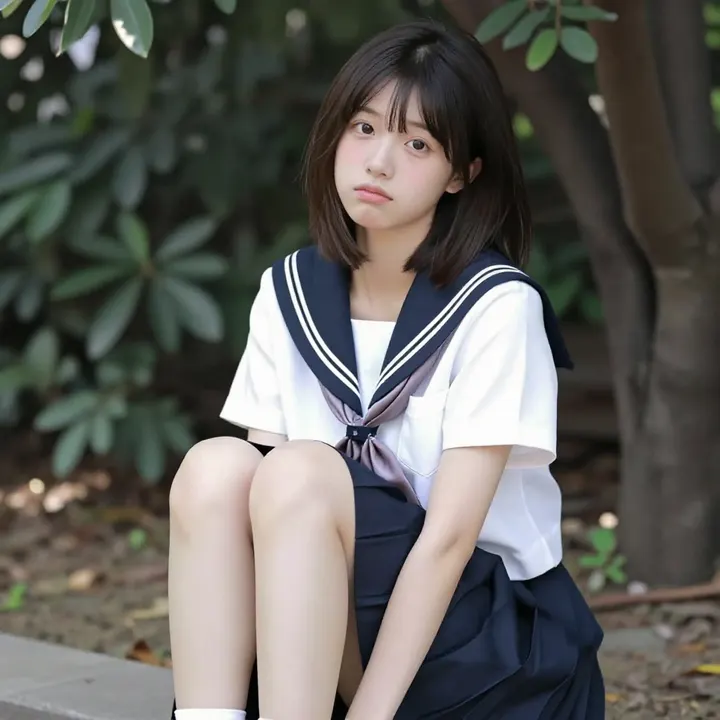 窗边的校园少女主题图片 0732，杰作，最佳画质，极致细节，照片级写实 , 日系清新写真风格