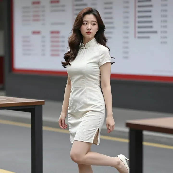 旗袍的优雅，是时光里的温柔主题图片 0739，杰作，最佳画质，极致细节，照片级写实 , 轻熟通勤写真风