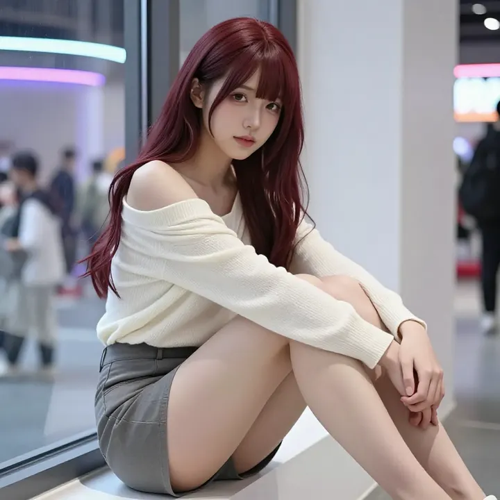 今日份红发少女写真主题图片 0798，杰作，最佳画质，极致细节，照片级写实 , 柔光角色人像风格