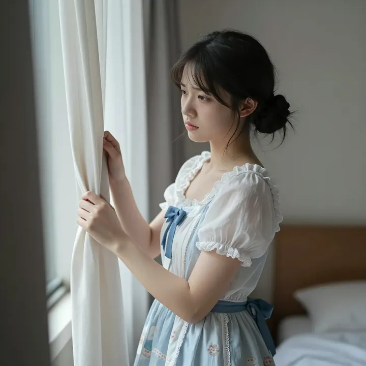 今日份清冷少女感主题图片 0805，杰作，最佳画质，极致细节，照片级写实 , 清透漫展人像风格