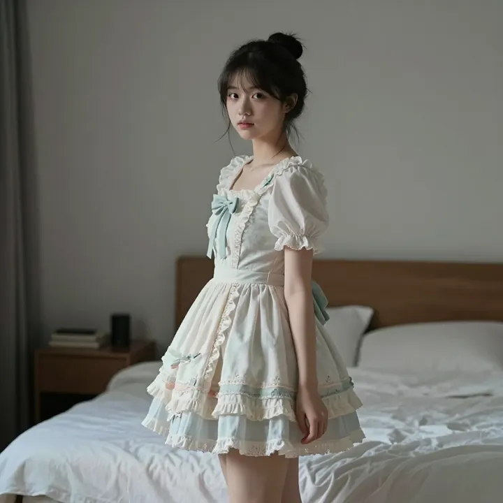 今日份清冷少女感主題圖片 0807，杰作，最佳画质，极致细节，照片级写实 , 清透漫展人像风格