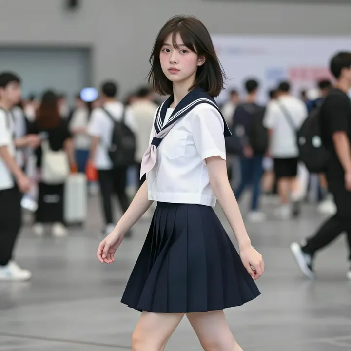 今日份校服少女主题图片 0824，杰作，最佳画质，极致细节，照片级写实 , 清透空气感写真风格