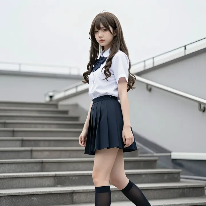 今日份校园感写真主题图片 0835，杰作，最佳画质，极致细节，照片级写实 , 二次元角色写真风格