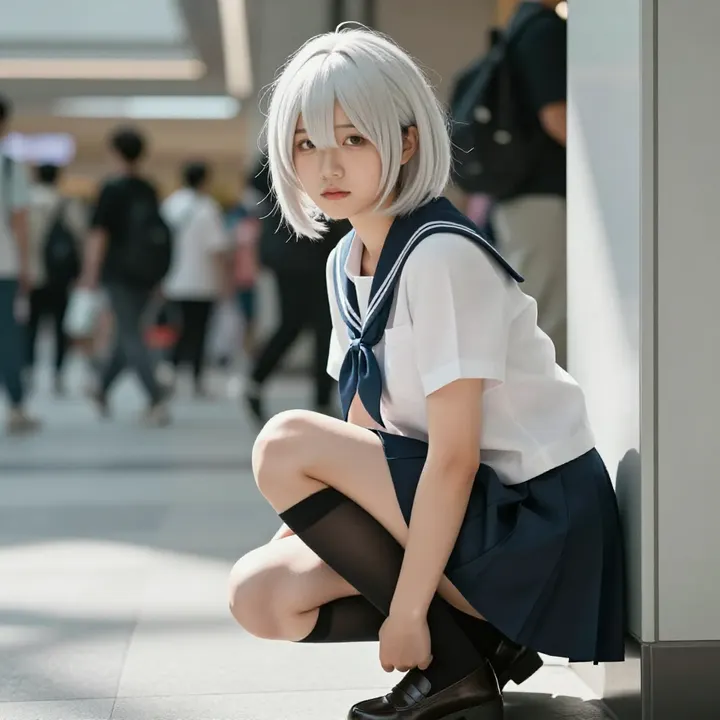 今日份校园风写真主题图片 0944，杰作，最佳画质，极致细节，照片级写实 , 日系少女感摄影风格